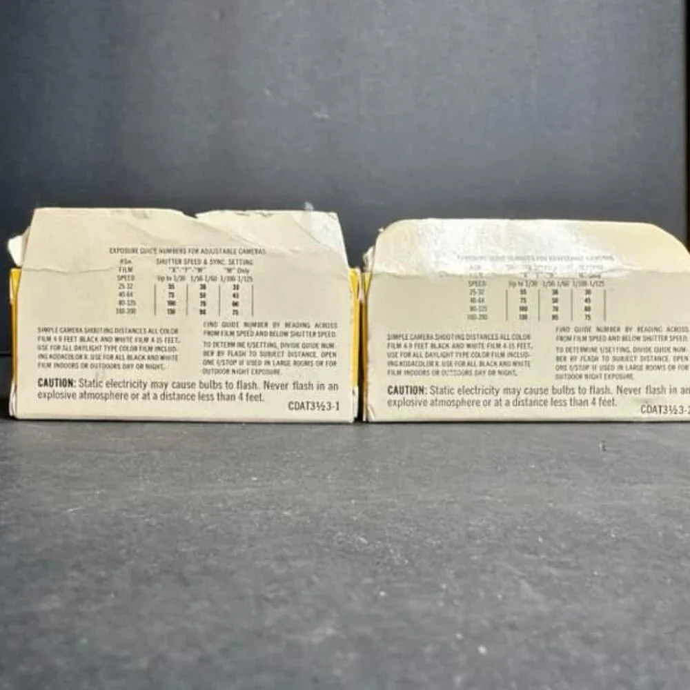 Westinghouse Flash Cubes 6 Cube Color Balanced Flashes Magiccubes Lot